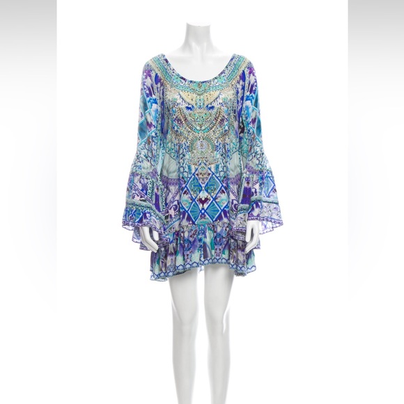 CAMILLA Silk Long Sleeve Blouse Size: S - Picture 8 of 13